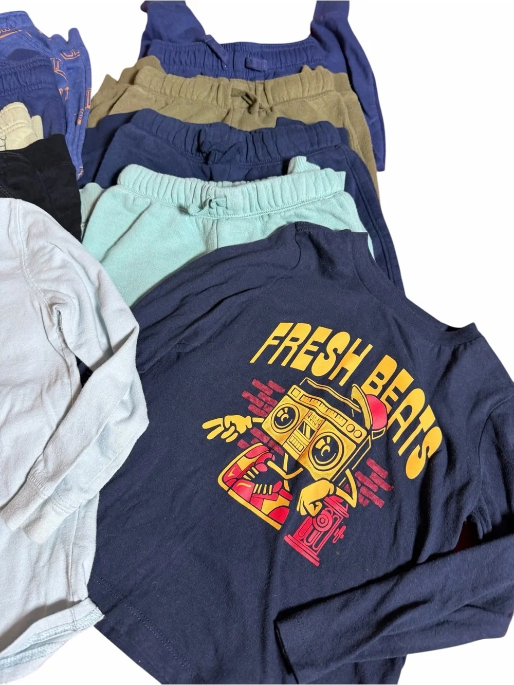 Bundle of 10!! Boys 8 Pants and 2 Long Sleeve Shirts Size 5